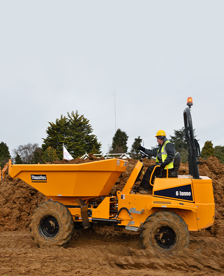 Option 2 – Forward Tipping Dumper / Ride on Roller Operative